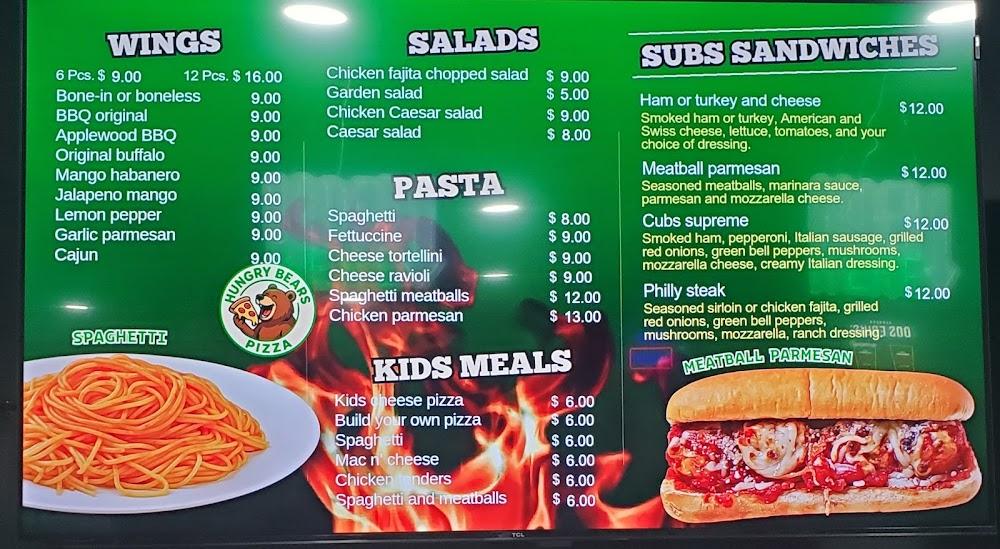 Hungry Bears Pizza Menu image 4